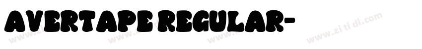 avertaPE regular字体转换